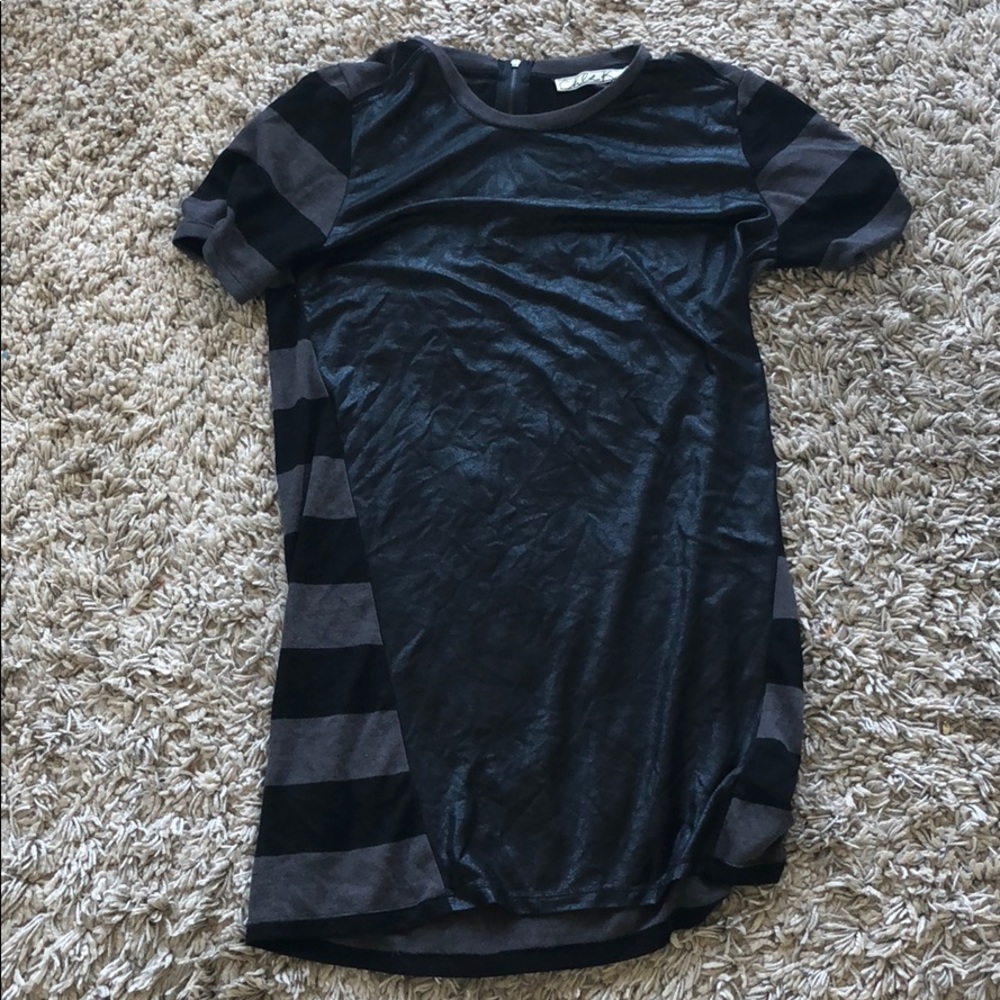 Soft Black Metallic Shirt